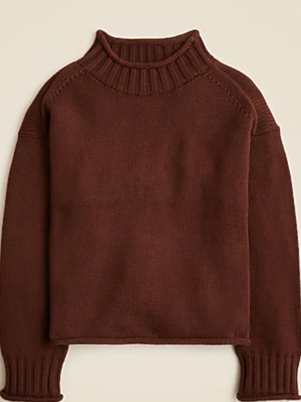 J. Crew Women’s Rollneck Sweater - Brown